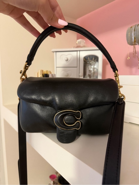Coach Handbags - Coach Pillow Tabby 18 – Black Nappa Leather (Like New)